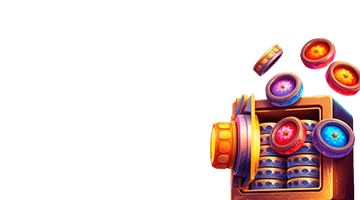 Ящик с разноцветными жетонами, символизирующий турнир Spinoleague в Казино Ирвин, где игроки соревнуются за крупные призы.